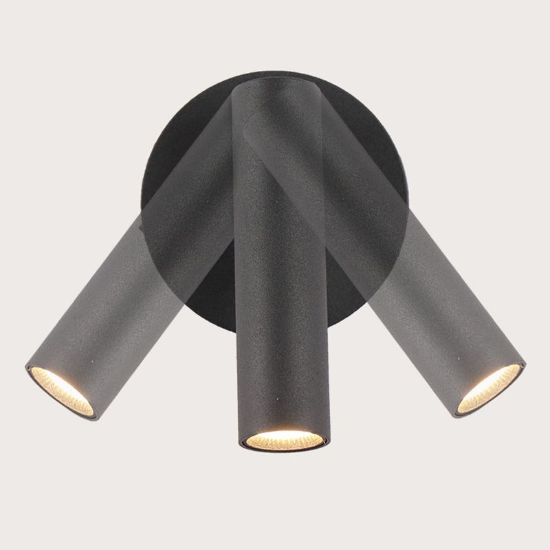 Hedendaagse minimalistische metalen wandconstructie Licht met acrylschaduw voor slaapkamer