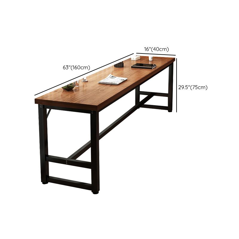Manufactured Wood Bar Table Modern Metal Frame Pub Table for Small Places