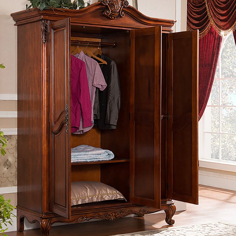 French Country Style Wardrobe Armoire Wood Wardrobe for Bedroom