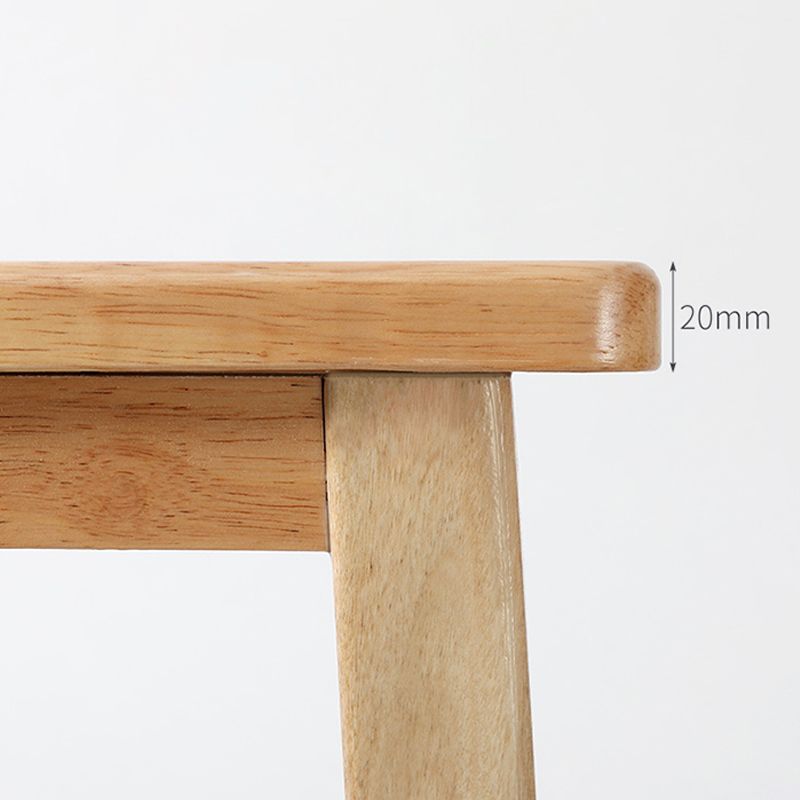 Modern Style Leather Bar Stool Rubberwood Counter Stool for Home