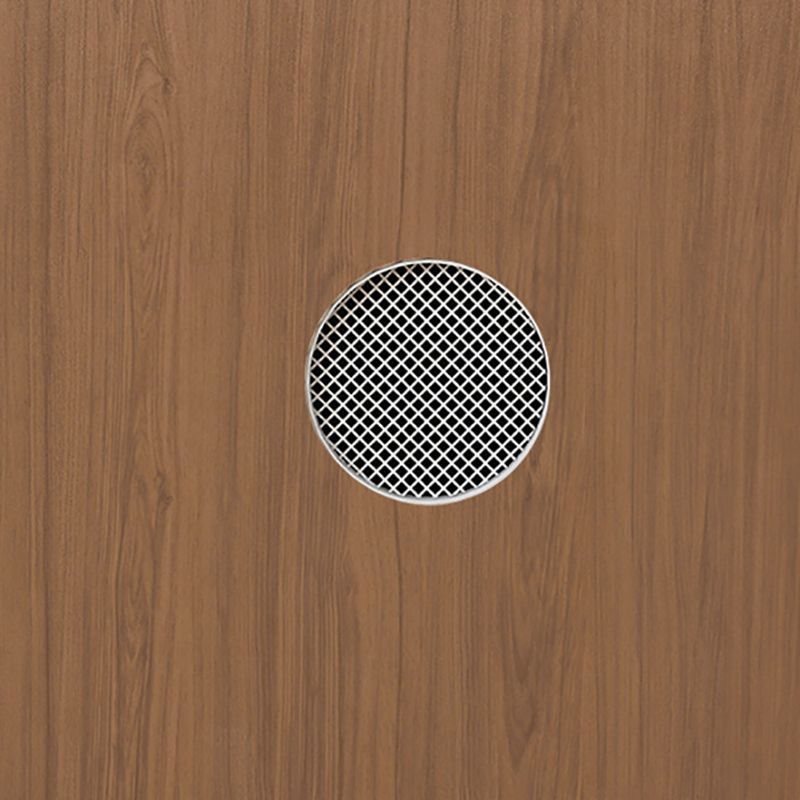 Modern Brown Server Engineering Wood Sideboard Table with Glass Door