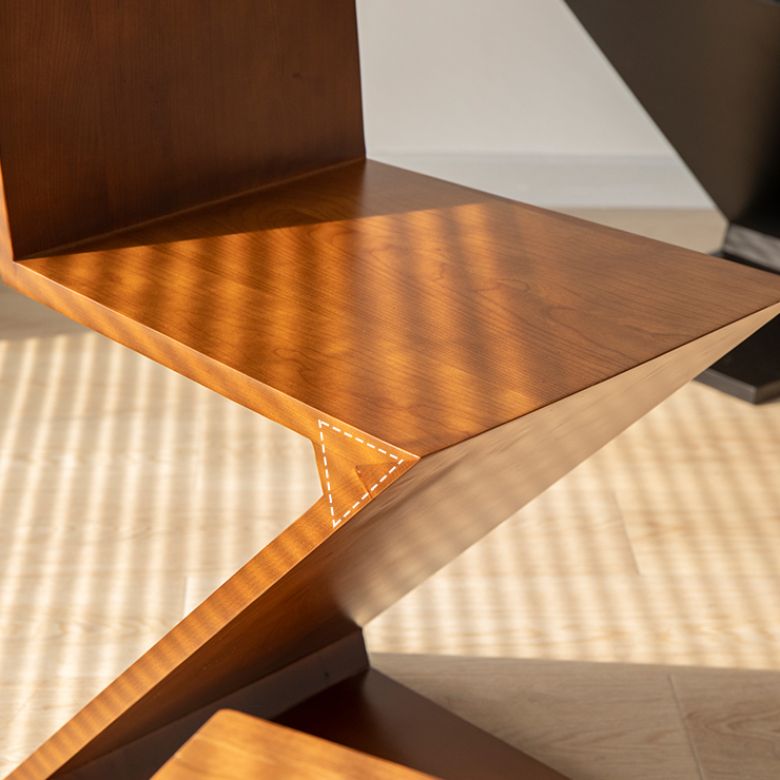 Industrial Side Chair Solid Wood Dining Chair for Living Room