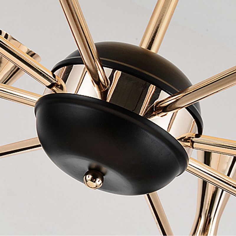 Eigentijdse stijl kroonluchter licht metalen trechter schaduw woonkamer hanglamp