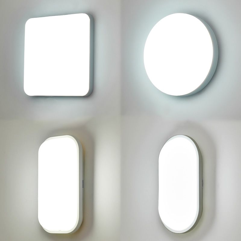 Moderner Stil weiße Wandlicht geometrische Form LED Wandleuchten für Wohnzimmer