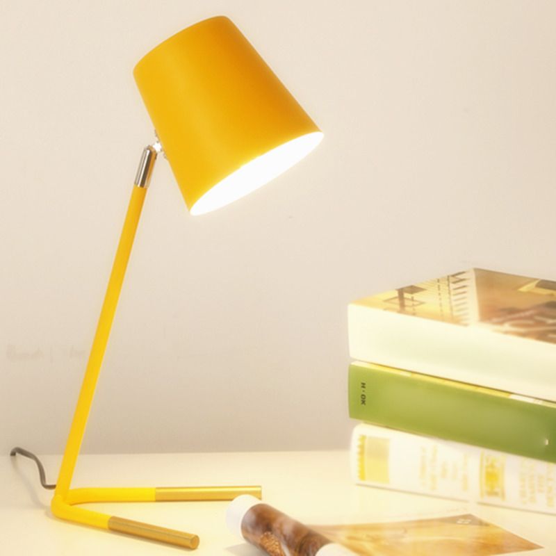 Metal Table Lamps 1 Light Contemporary Desk Lamps for Study Room