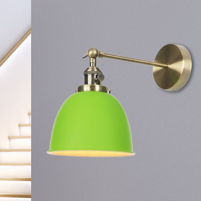 1 Glühbirnenkaum Schattenlampe Industrie Schwarz/Grau/Weiß -Metall -Wandmontage Licht für Schlafzimmer