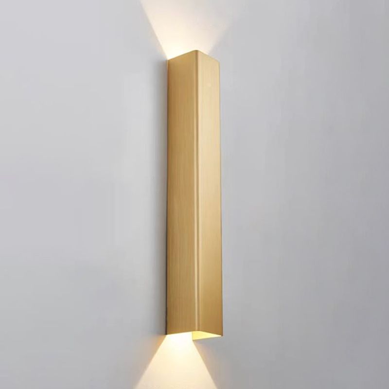 2 luces de pared geométrica de pared moderna de estilo de metal de estilo simple