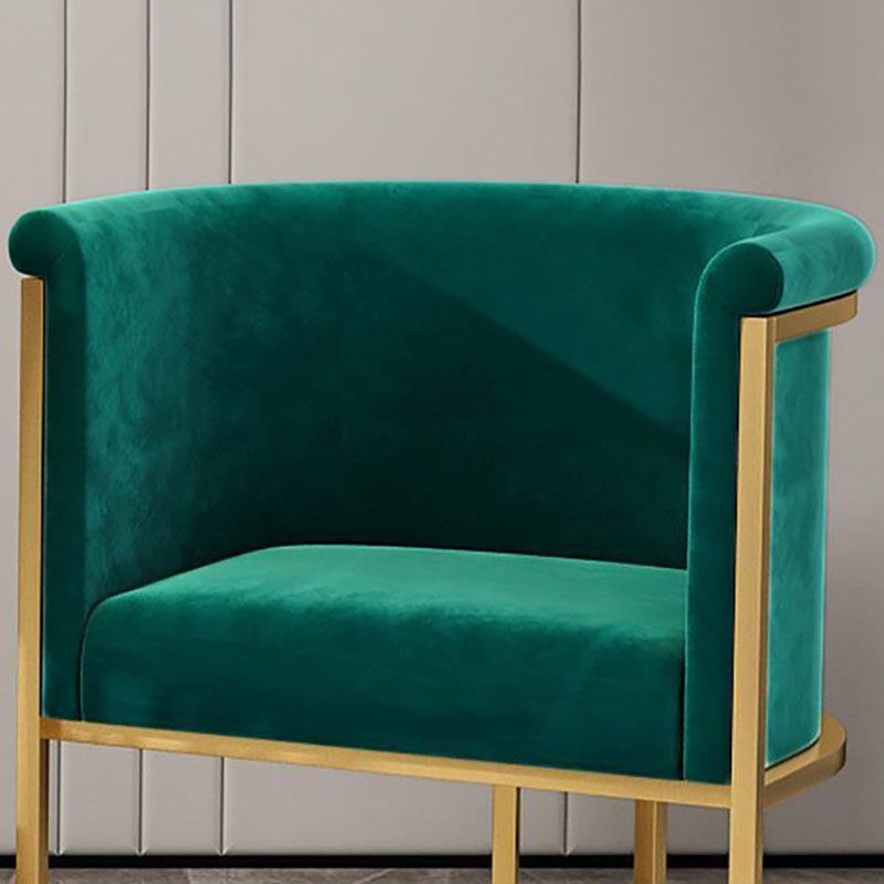 Luxury Upholstered Side Chairs Scandinavian Style Armless Solid Back Chair