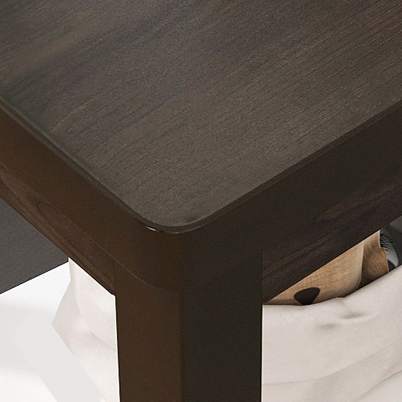 Wooden  Storage End Table  Modern 4 Legs Side Table  for Living Room