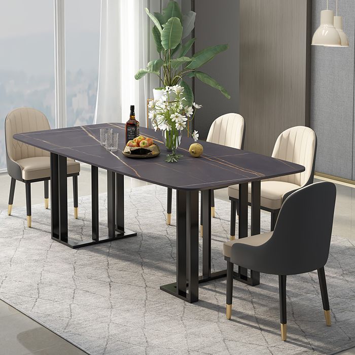 Table à manger de luxe traditionnelle table de sites à manger en marbre pour salle à manger