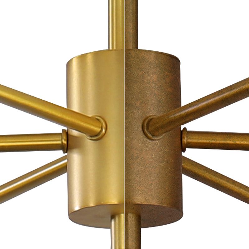 Lampadario globo nordico oro multi luce appesa alla luce con vetro bianco per camera da letto