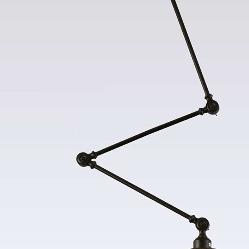Stile industriale Lampada a sospensione in metallo pieghevole a 1 luce con ombra geometrica