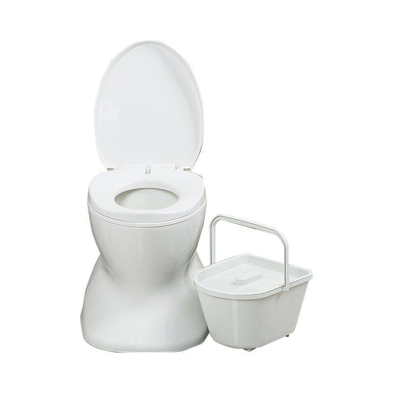 Modern Plastic Toilet Floor Mounted Toilet Bowl with Slow Close Seat for Bathroom