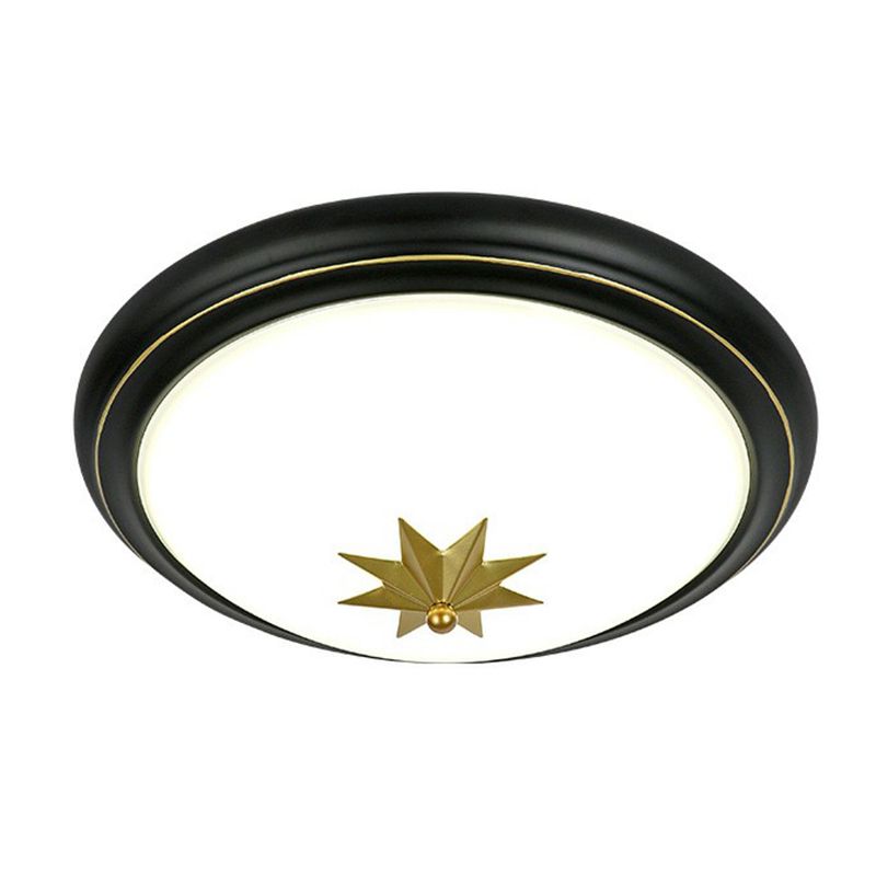 Retro Bowl LED-Unterputzbeleuchtung Opalglas-Unterputz-Deckenleuchte für den Flur