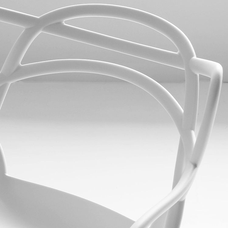 Scandinavian Stackable Dining Chairs Plastic Armless Dining Side Chair