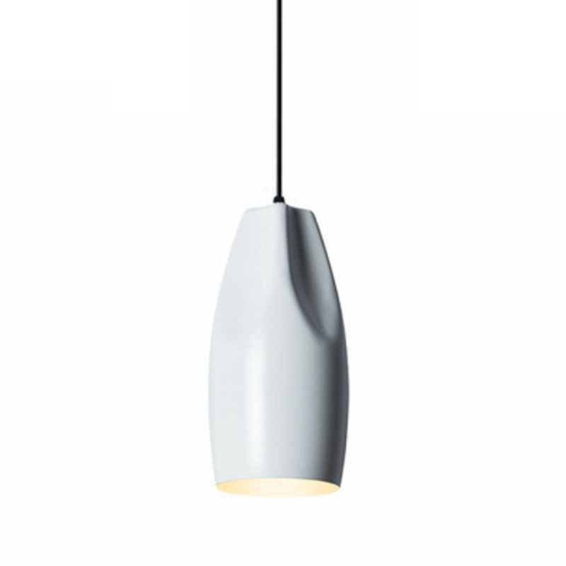 Macaron Single-Bulb Pendant lampe Aluminium Géométrique Hanging Light pour salle à manger