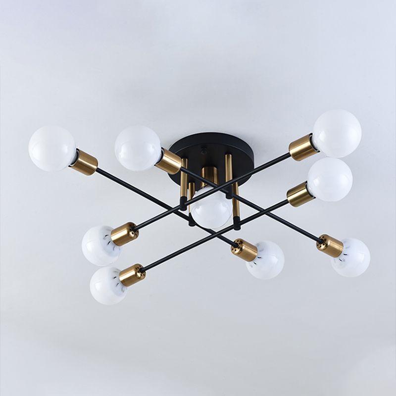 Nordic Style Iron Ceiling Lamp Adjustable Ceiling Light for Living Room