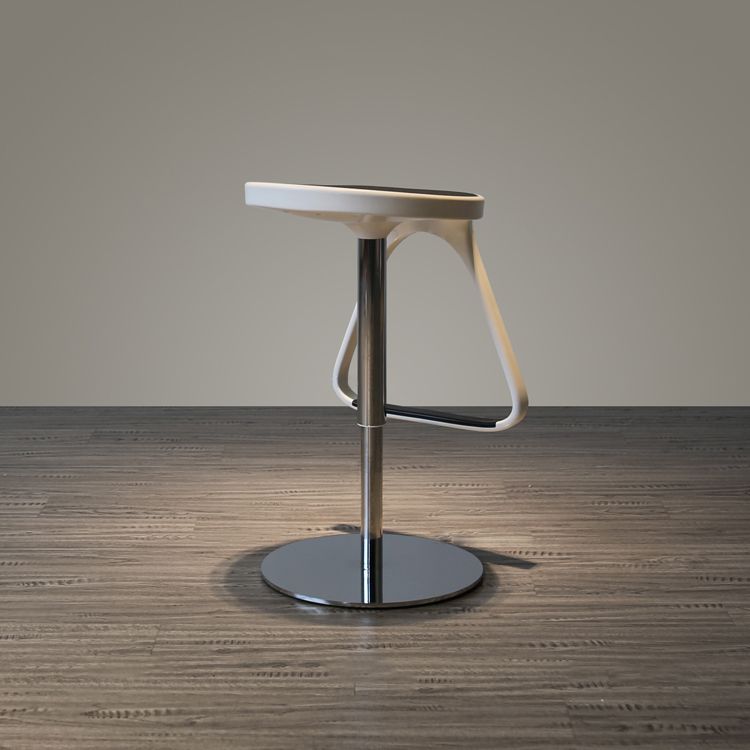 Plastic Counter Stool Modern Adjustable Height Bar Stool with Footrest