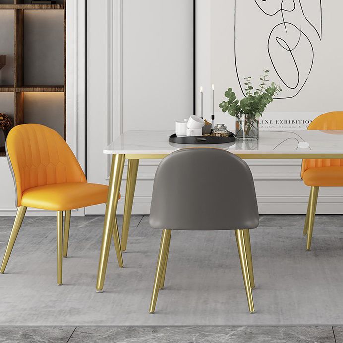 Traditional Luxury 4 Legs Furniture Stone Dining Table for Dining Room