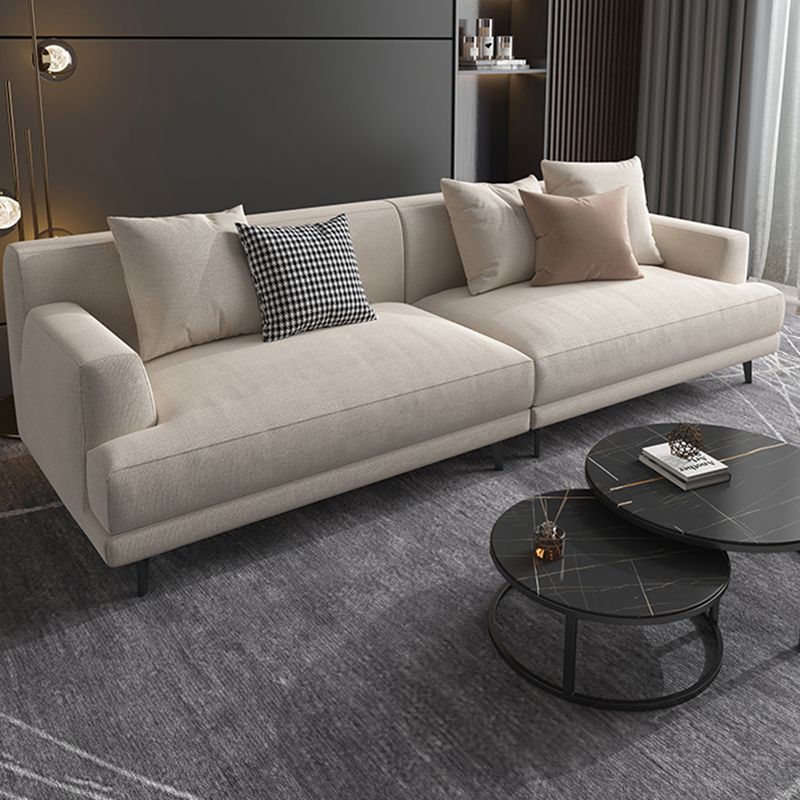 Stain Resistant Stationary Living Room Recessed Arm Standard Seating