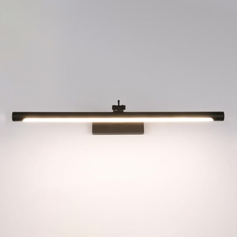 Lineaire wandverlichting Moderne stijl 1 Lichte ijdelheid SCONCE LICHTEN IN ZWART