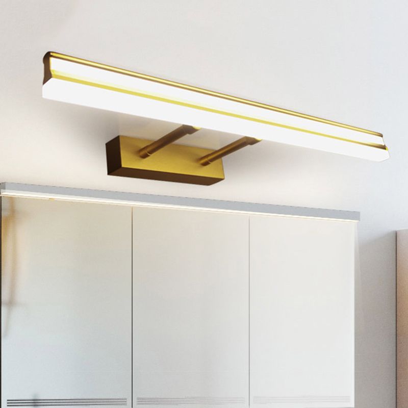 Linear Shade Wall Lighting Modern Simple Style Metal 2 Lights Sconce Lamp