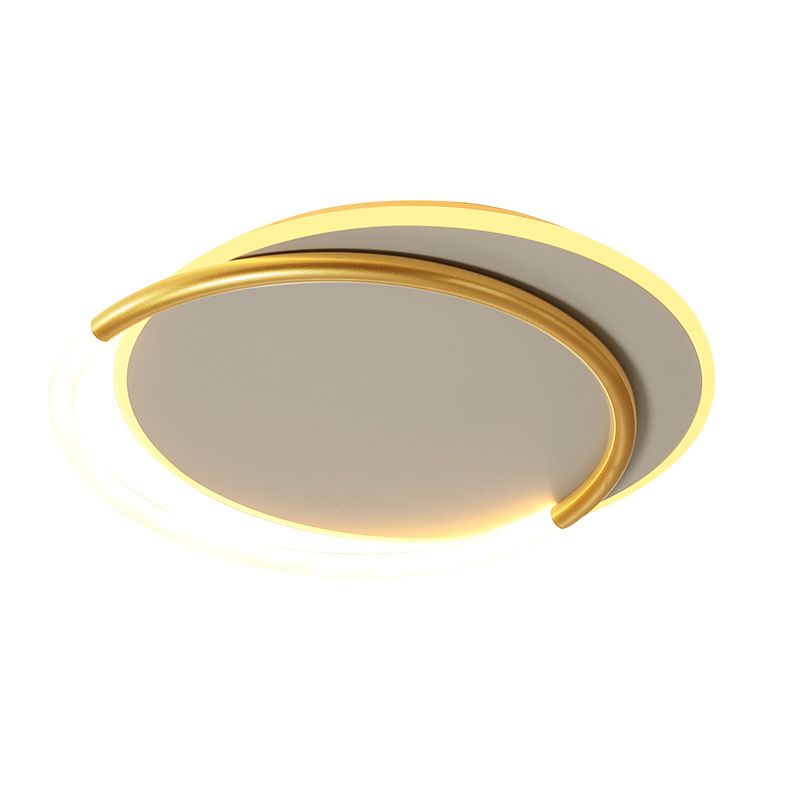 Nordic Minimalist Circles LED Plafondlamp Metal+Acryl Ring Creatief Ontwerp Verlichting Fixture in Goud