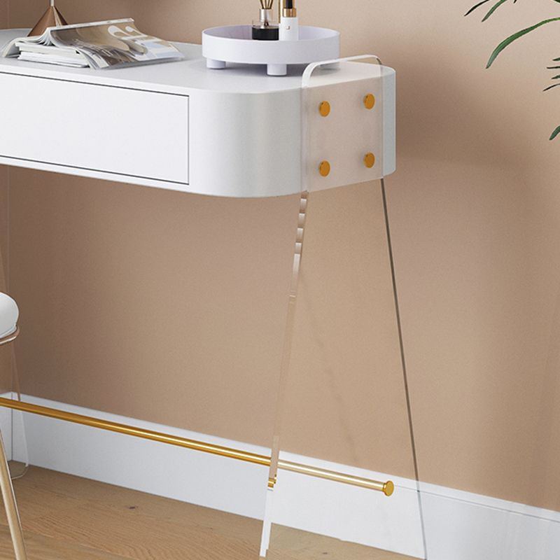 Contemporary Vanity Set with 1 Storage Drawer Wooden Make-up Vanity