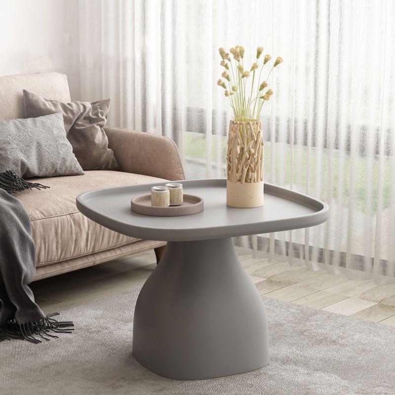 Pedestal Design Cocktail Table Acrylic Tray Top Multi-color Coffee Table