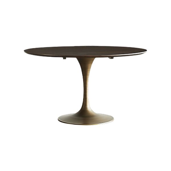 Round Tulip Base Dinette Table Traditional Luxury Dining Room Table for Home