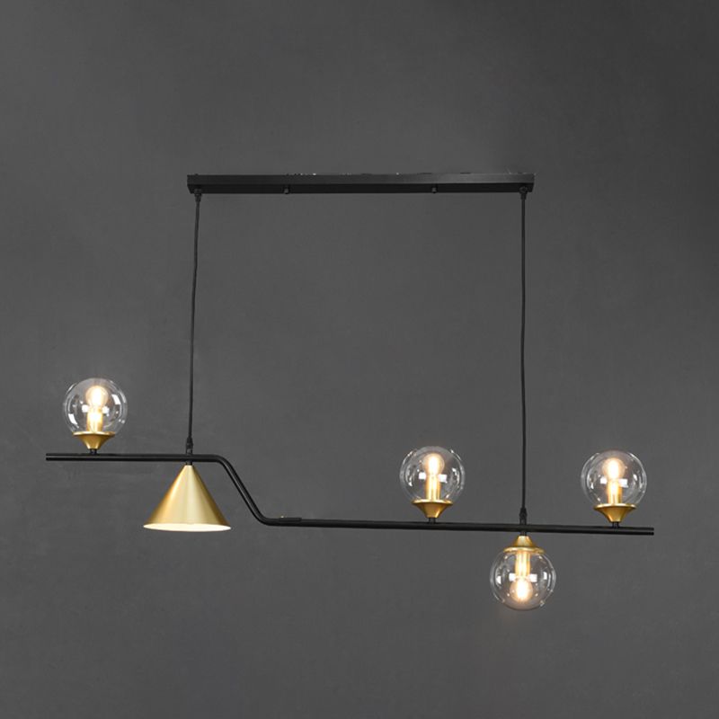 Nordic Pendant Light Modern Glass Shade Chandelier Lampe pour salle à manger