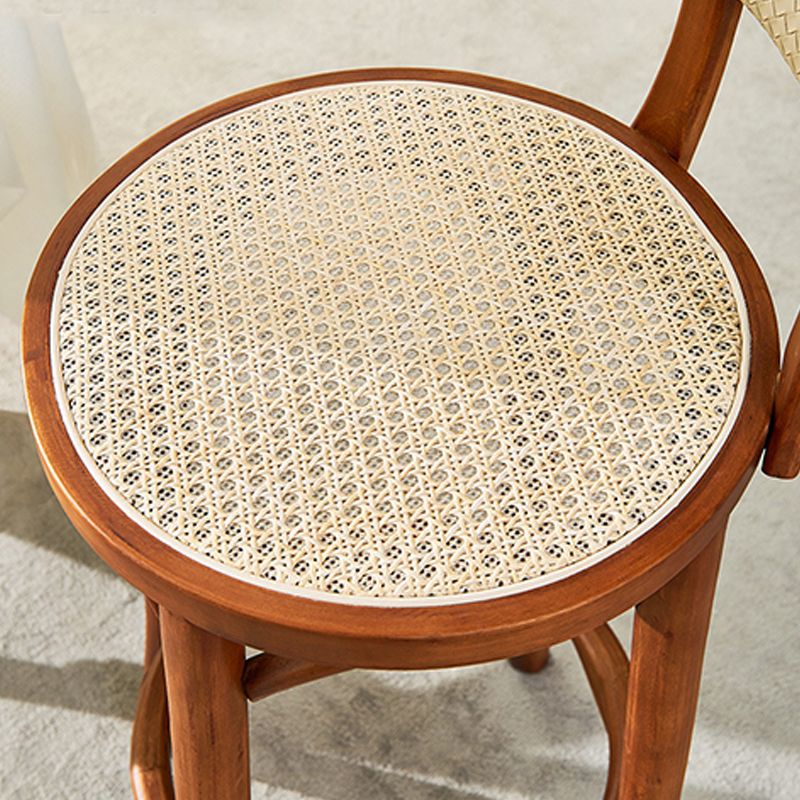 Solid Wood Bar Stool Modern Armless Sitting 28-inch Bar Stool