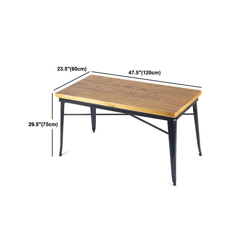 Industrial Dining Chairs Set 1/2/5 Pcs Solid Wood Top Table with Metal Windsor Chairs