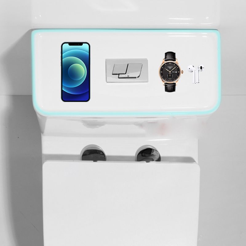 Modern One Piece Flush Toilet Floor Mounted White Toilet Bowl for Bathroom