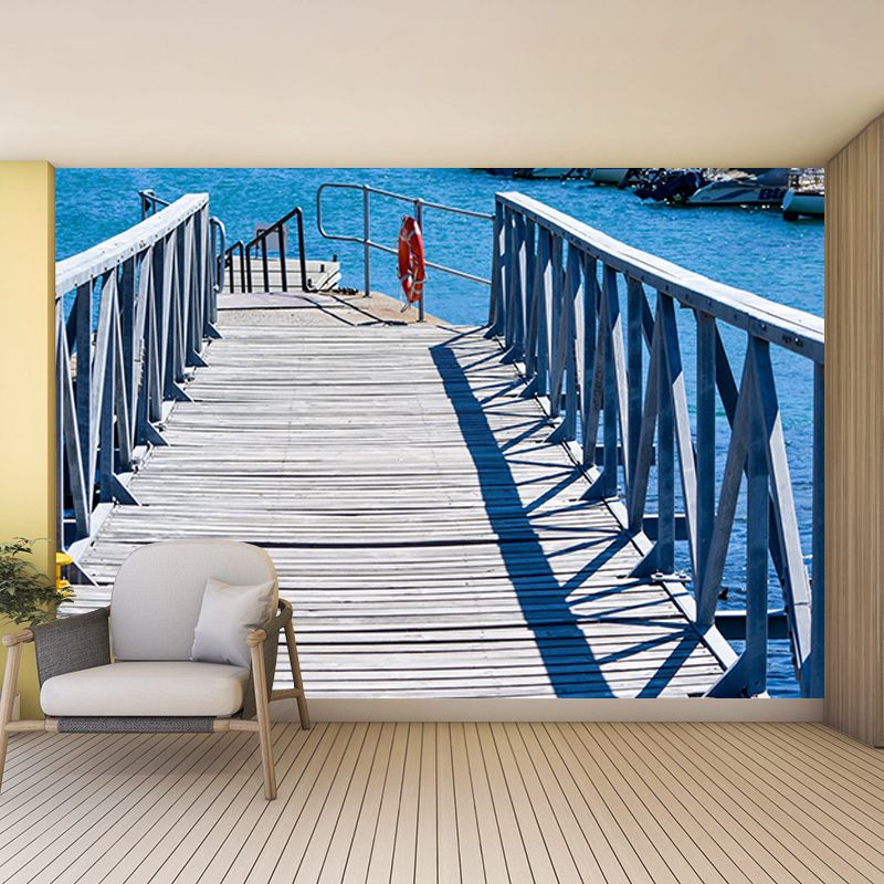 Town Scenery Photography Environment Friendly Mural Wallpaper Bedroom Wall Mural