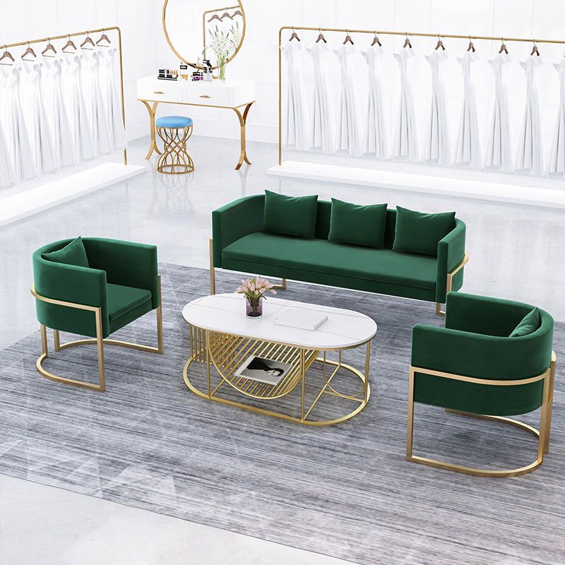Tuxedo Arm Sofa 24.80" W x 28.35" H Velvet Sofa Standard Sofa