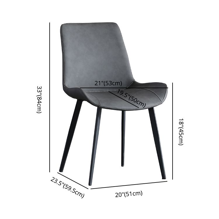 Chaise de coussin éponge à haute densité contemporaine 20 «chaise de large Parsons pour la maison