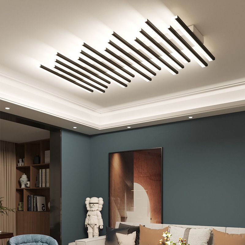 Modern Slender Bar LED Lamp Flush Mount Ceiling Lights for Living Room