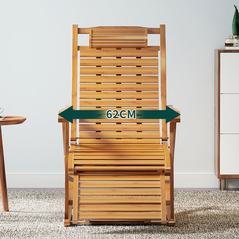 Contemporary Rocking Chair Bamboo Frame Spindle Backrest Indoor Rocking Chair