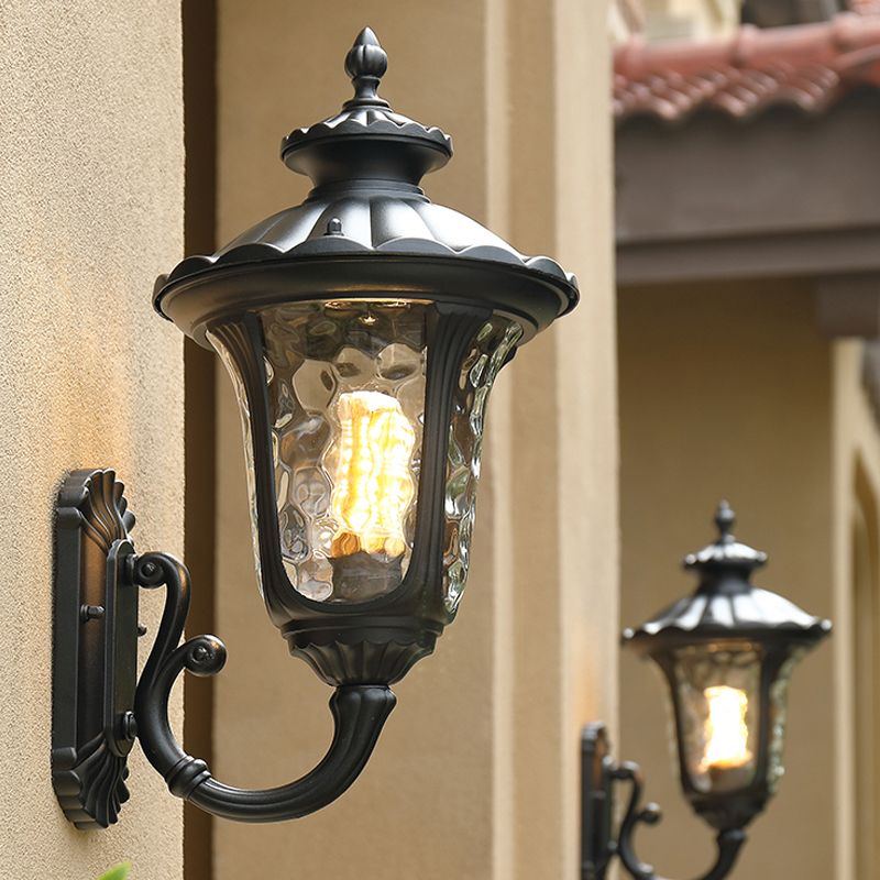 Verre en verre Mur de mur Lumière luminaire mural de style vintage