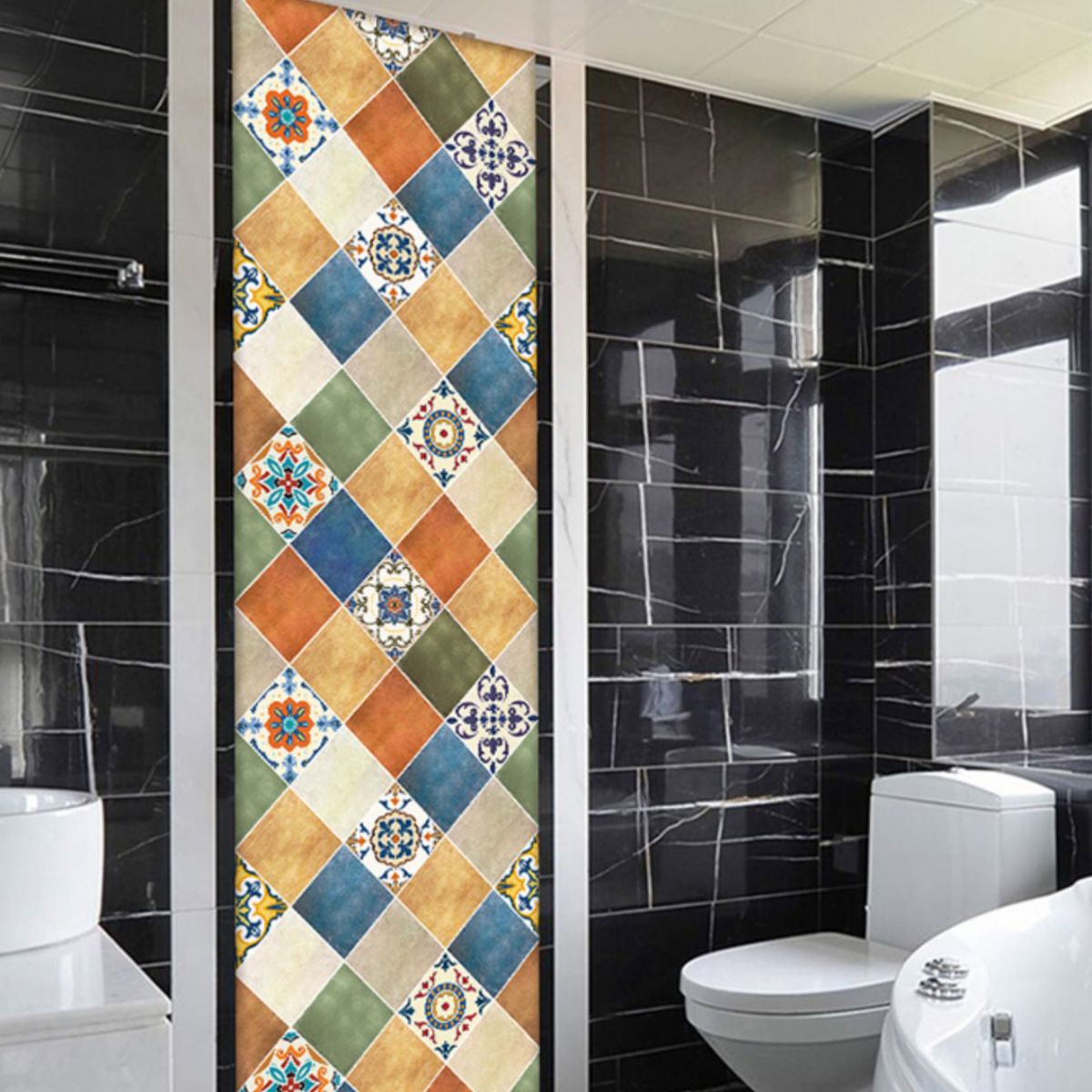 Mosaic Tile Peel and Stick Tiles Tile Modern Peel and Stick Backsplash