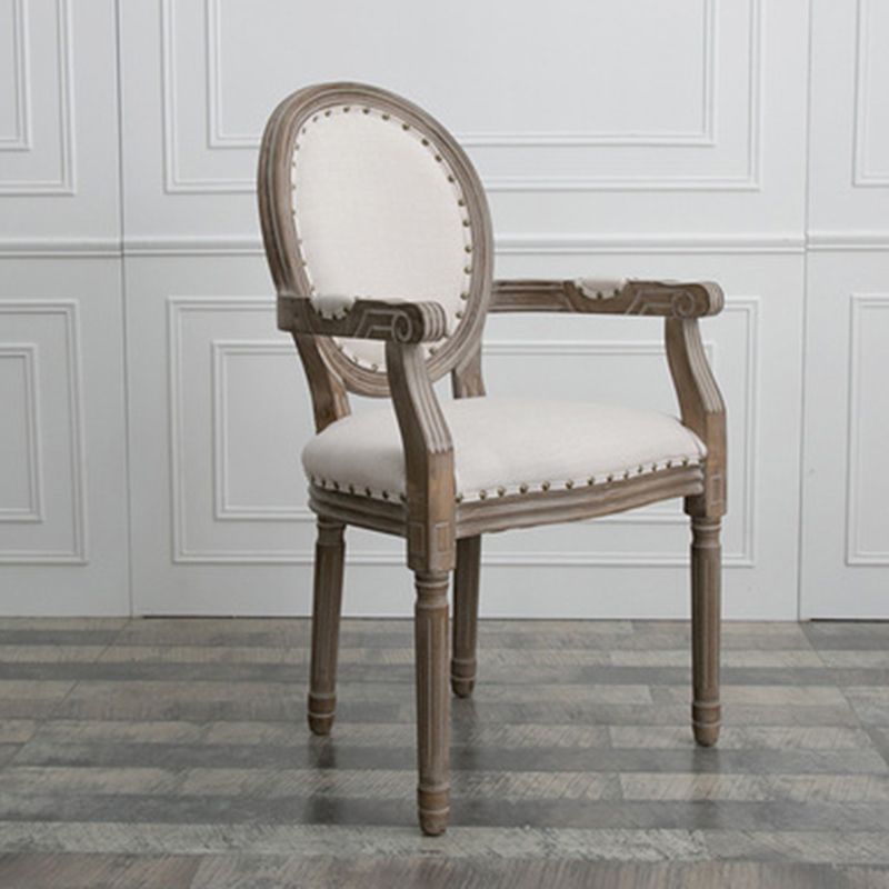 Set da pranzo in legno massiccio in stile fattoria con tavolo a forma di rettangolo e base a 4 gambe per uso domestico