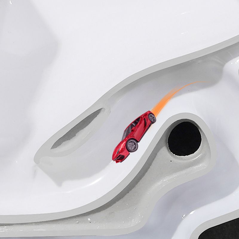 Modern Flush Toilet All-In-One Floor Mounted ABS Siphon Jet Toilet Bowl