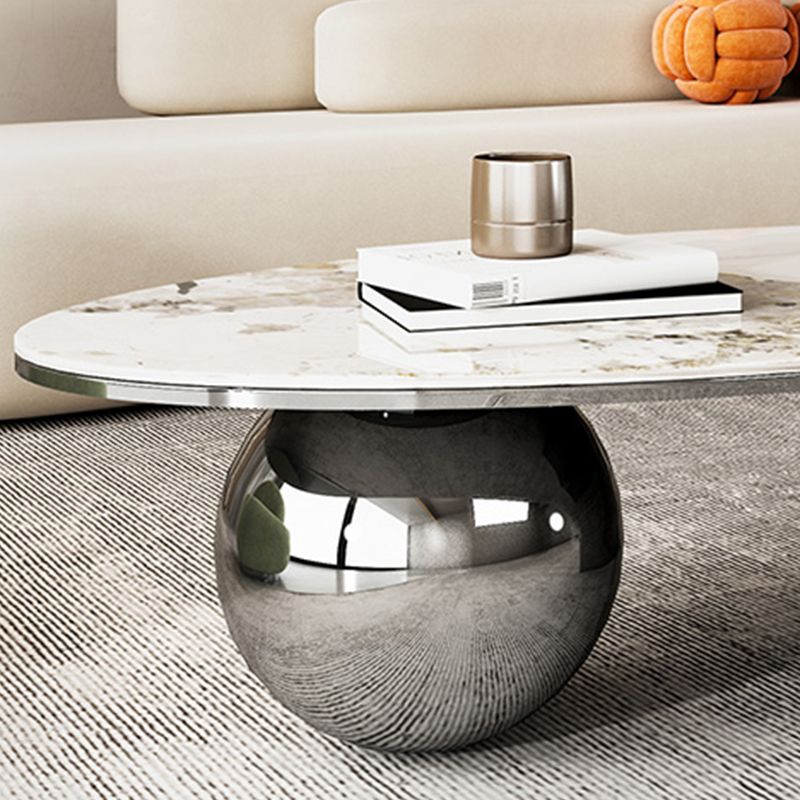 Slate Coffee Cocktail Table Glam Abstract Coffee or End Table