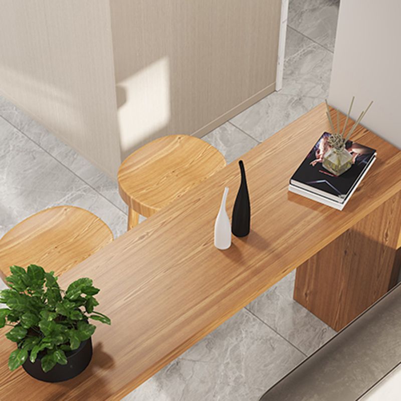 Modern Style Rectangle Solid Wood Bar Height Pub Table for Indoor