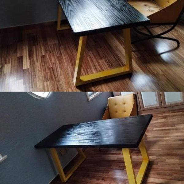 Mesa de comedor rectangular de lujo tradicional, mesa de madera maciza con pedestal doble para comedor