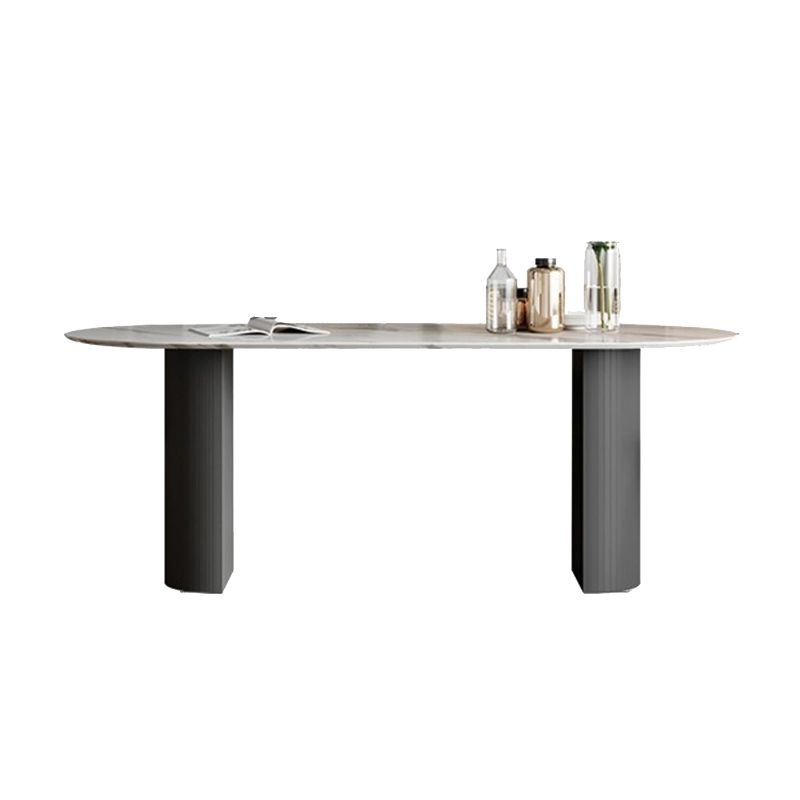 Modern Style Sintered Stone Dining Table Set White 1/5/7 Pieces Dining Set for Home Use