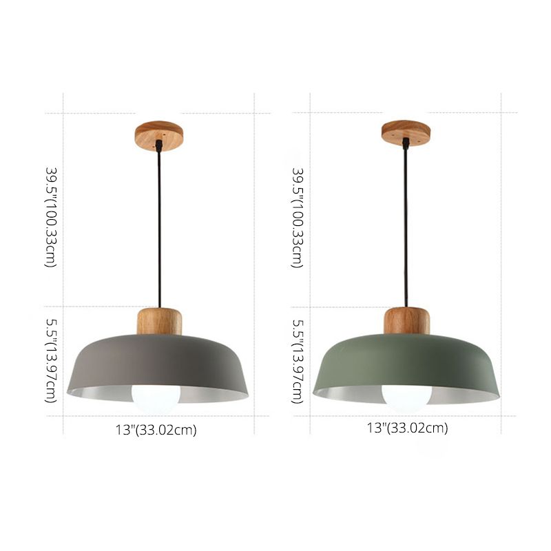 Macaroon Dome Pendant Light Down Light Metal Ceiling Pendant Light for Kitchen