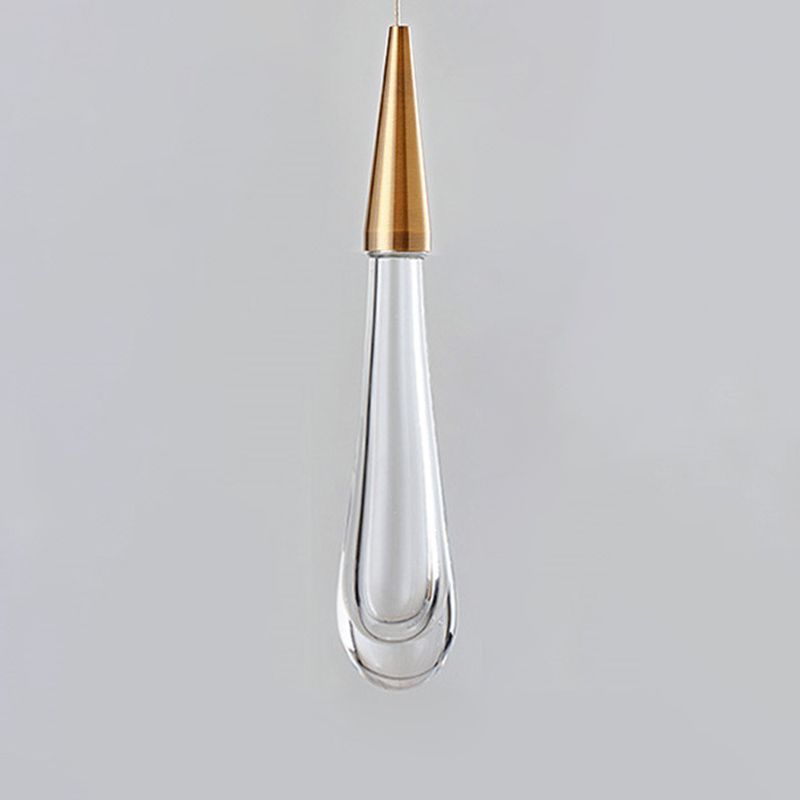 Ultra-moderne Einfachheit Tränen hängen Deckenleuchte Kristall-Aufhängungs-Anhänger Licht für das Restaurant