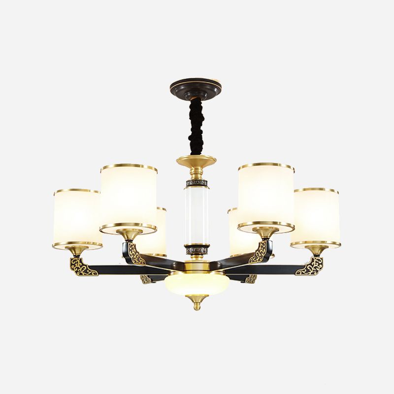 Multi -Licht zylindrisch hängende Anhänger moderne Glashängung Licht für Schlafzimmer